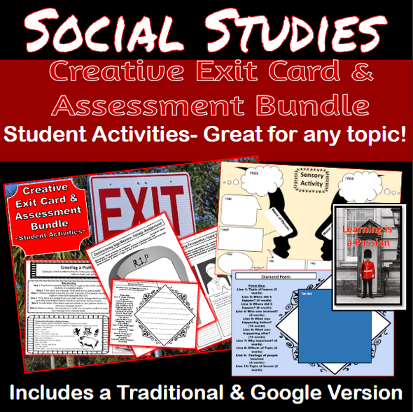 Social Studies | Interactive Notebook | Generic Activities Collection