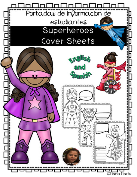 Superheroes Cover Sheets