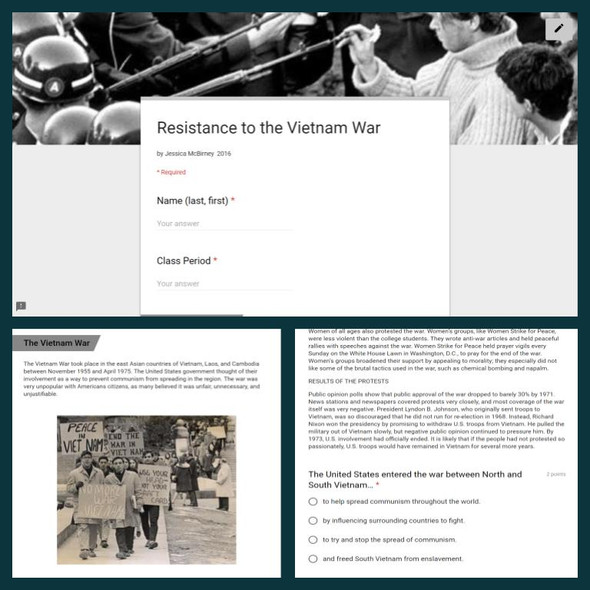 Informational Text: Resistance to the Vietnam War