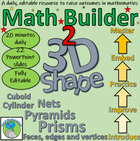 Math Builder 2: Daily Math Problem Solving to Build and Embed skills in 3D shape