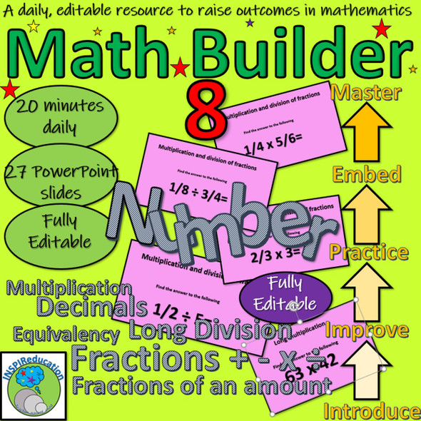 Math Builder 8: Daily Math Activities to Embed and Build Skills in Number