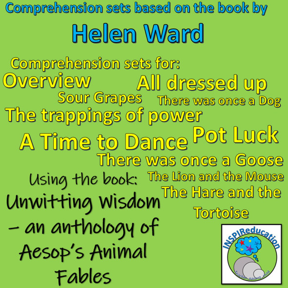 Aesop's Fables by Helen Ward: Comprehension, 10 sets of questions based on 10 Fables