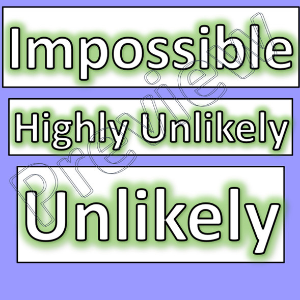 Probability: Language Cards for Classroom Display