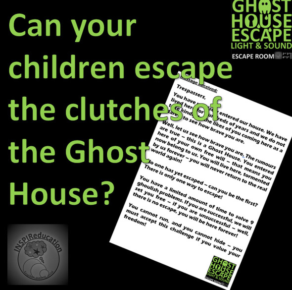 Ghost House Escape Room - Light and Sound Science Topics