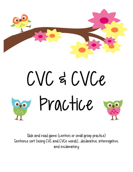 CVC CVCe Practice