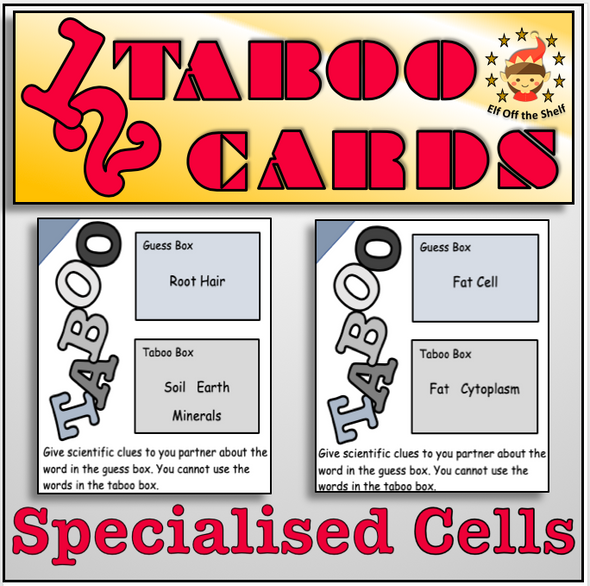Specialised Cells - Taboo Cards