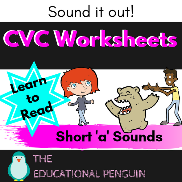 CVC Short 'a' Sound Worksheets