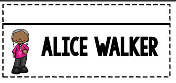 Alice Walker Flipbook Black History Month Women's History Month Activity