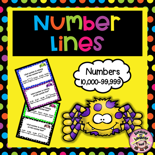 Number Line Scoot - (10,000-99,999)