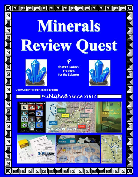 Minerals Review Quest Worksheet