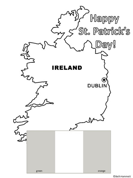 St. Patrick's Day Facts and Resources with Coloring Sheets 