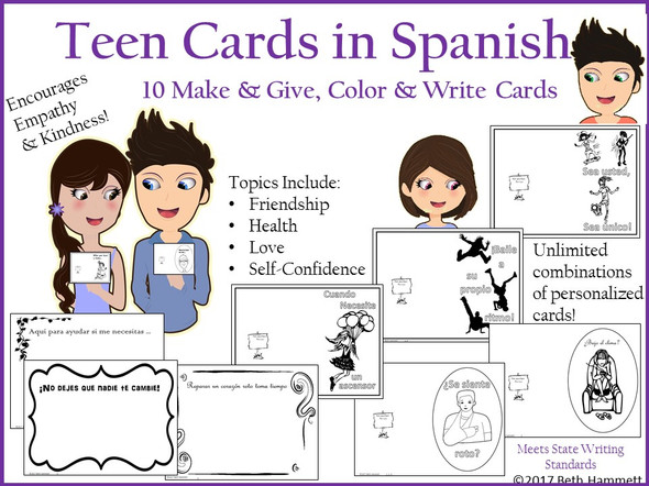 Teen Cards in Spanish