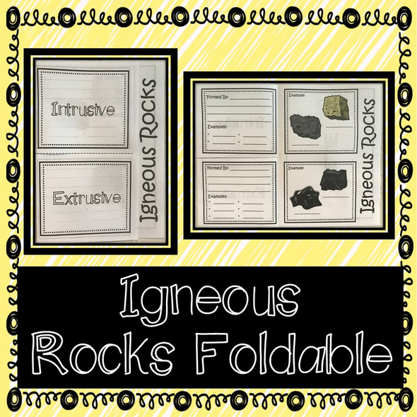 Igneous Rocks Foldable