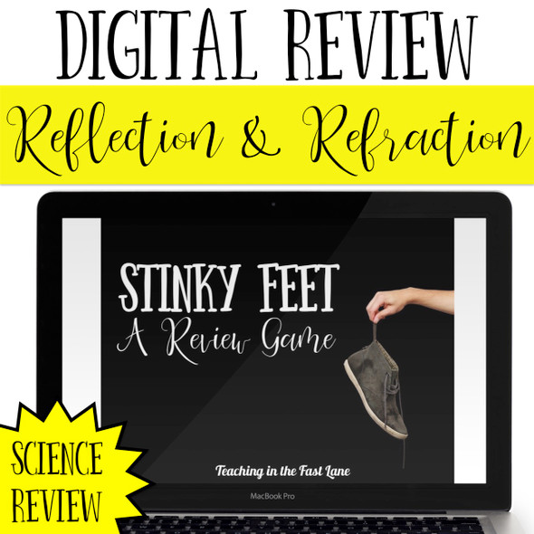 Light Reflection and Refraction Review Game - Digital Stinky Feet