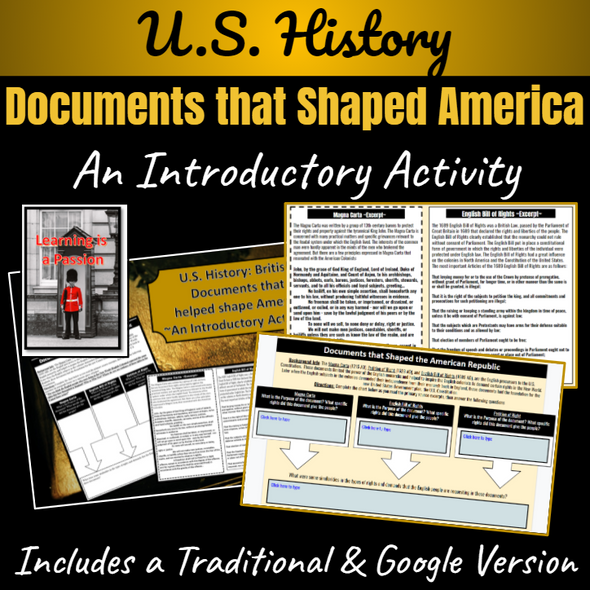 U.S. History: Documents that shaped America | Introduction | Distance Learning