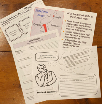 U.S. History | Cold War | Korean War | Presentation, Game & Creative Activity