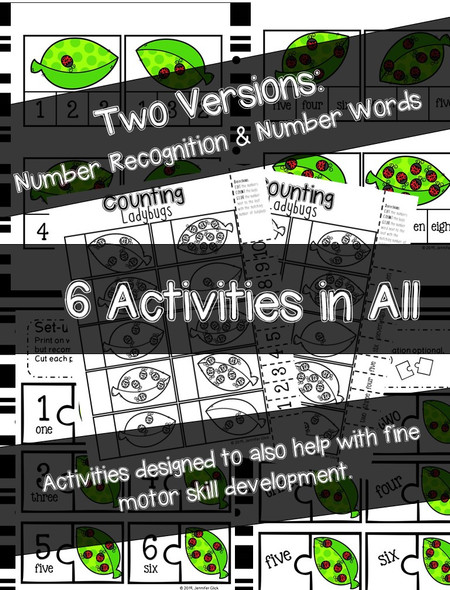 Counting Ladybugs: Number Recognition and Number Words