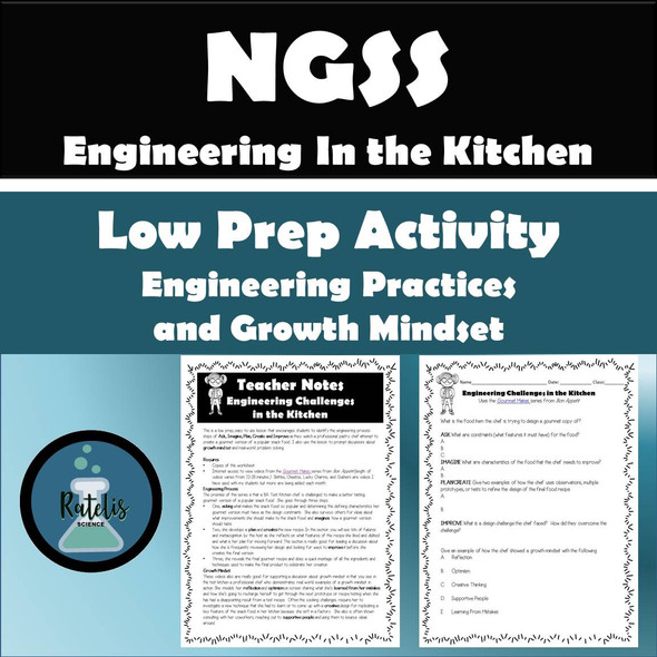 NGSS Engineering Practice (Growth Mindset in Science): Challenges in the Kitchen