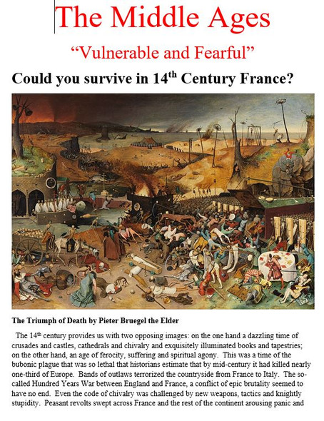 Vulnerable and Fearful: Could you survive in 14th Century France?