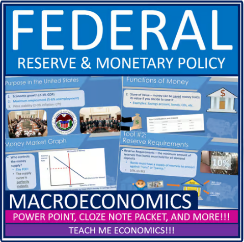 Federal Reserve Banking Power Point, Note Packet, Tests and Quizzes, Economics