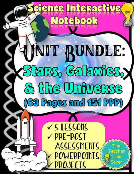 SPACE INTERACTIVE NOTEBOOK BUNDLE: Stars, Galaxies, and Universe