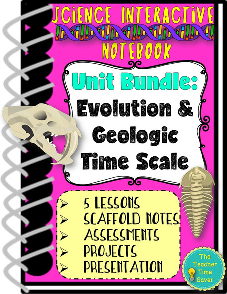 Evolution and Natural Selection Notebook Printable Bundle