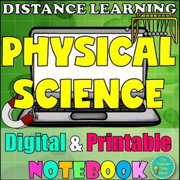 Physical Science Printable and Digital Year Notebook Bundle