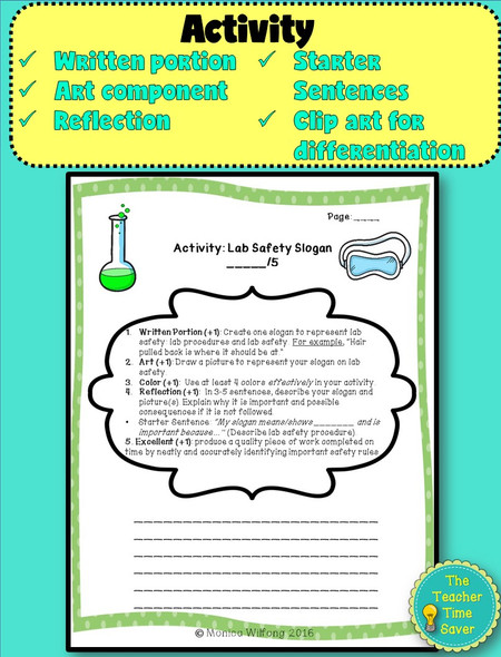 Scientific Investigation Lesson- Lab Safety {FREE}