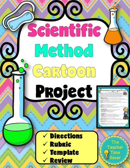 Scientific Method Cartoon Project- Scientific Investigation Printable Activity
