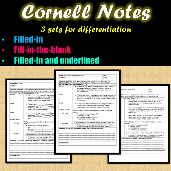 SCIENTIFIC INVESTIGATION NOTES AND PowerPoint