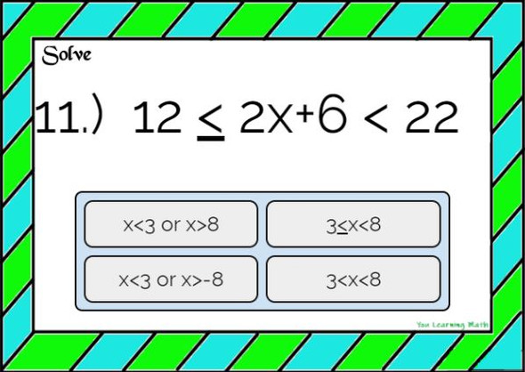 Solving and Graphing Compound Inequalities: Digital BOOM Cards + Task Cards