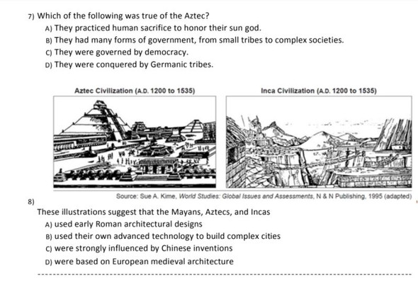 World History Unit 5 Test (Chinese Dynasties, Pre-Columbian America, The Mongols)