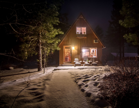 A Piece of a Whole: Winter Cabin