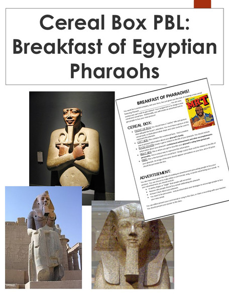 Breakfast of Egyptian Pharaohs: Cereal Box PBL