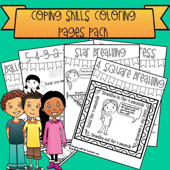 Coping Skills Coloring Pages 