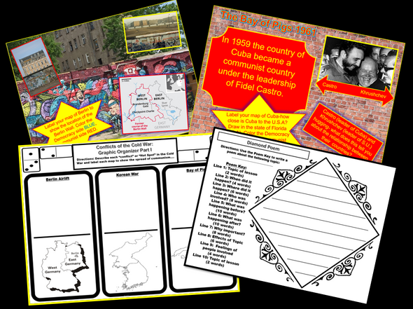U.S. & World History | Cold War Conflicts | Presentation & Student Activity