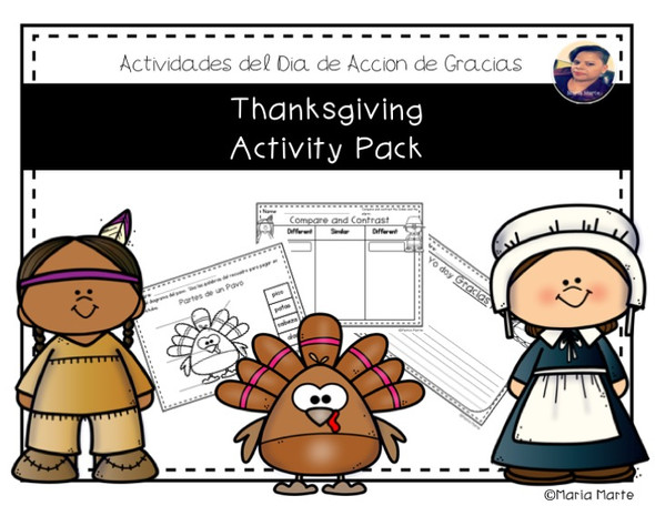 Actividades del Día de Acción de Gracias // Thanksgiving Activity Pack