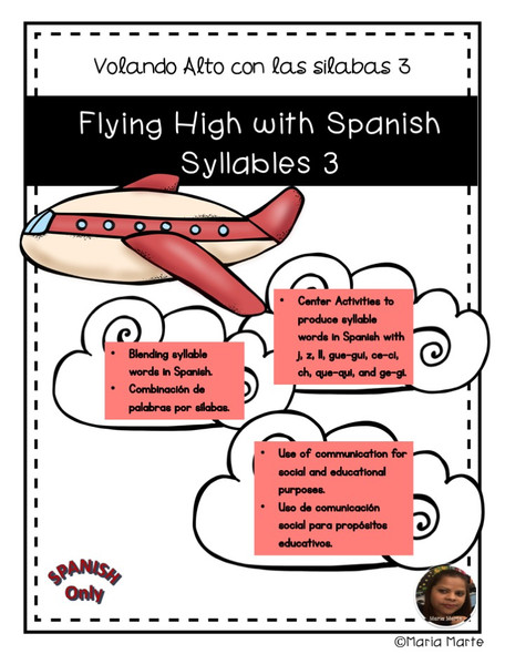 Volando Alto con las Sílabas 3 // Flying High with Spanish Syllable Words 3