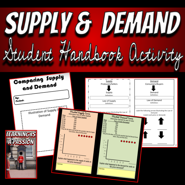 Economics | Comparing Supply and Demand | A Student Handbook Activity