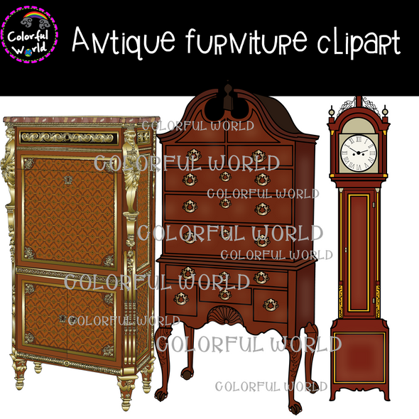 Antique furniture clipart