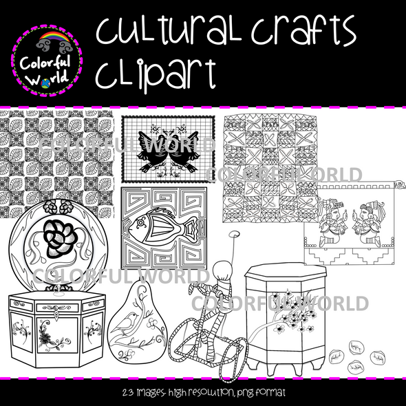 Cultural crafts clipart