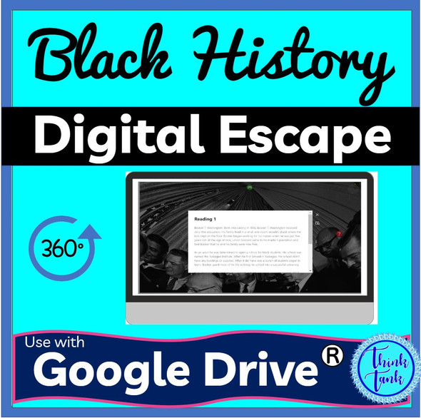 Black History Digital ESCAPE ROOM for Google Drive®