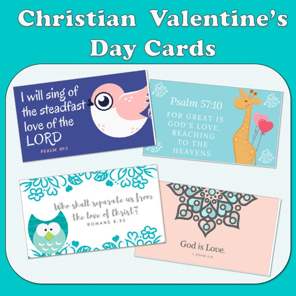 Christian Valentine's Day Cards with Bible Verses