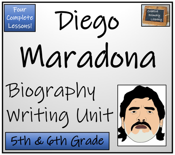 Diego Maradona - 5th & 6th Grade Biography Writing Activity