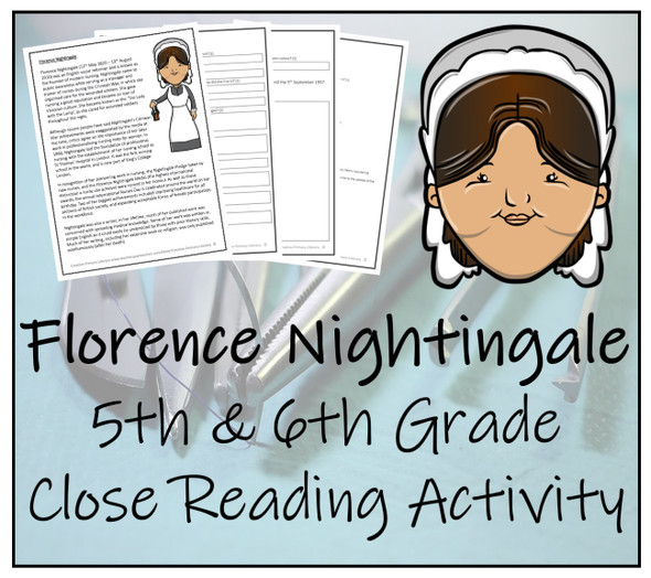 Florence Nightingale Close Reading Activity | 5th Grade & 6th Grade