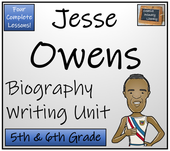 Jesse Owens - 5th Grade & 6th Grade Biography Writing Activity