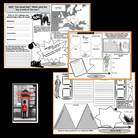 U.S. & World History | World War I | Trench Warfare | A Student Web-quest 