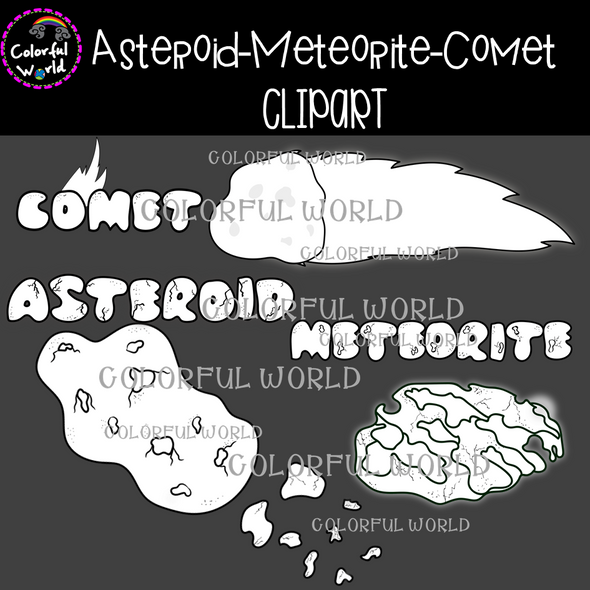 Asteroid-Meteorite-Comet clipart