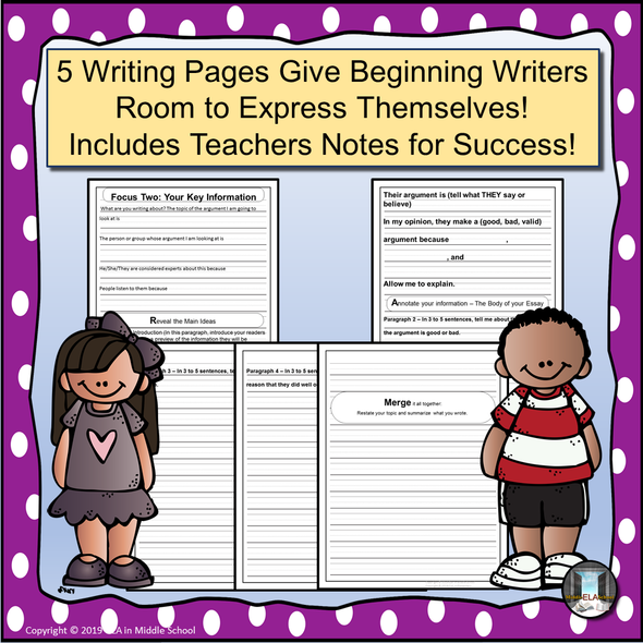 Writing with FRAMEs The Elementary Edition: The Argument Analysis Essay