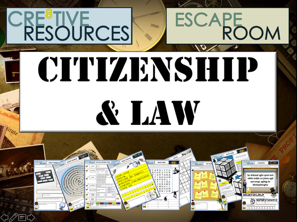 Citizenship and Law Escape Room 